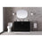 Elegant Lighting Hayes 54"L Single Vanity Sink, Black