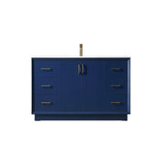 Elegant Lighting Hayes 54"L Single Vanity Sink, Blue - VF19654BL