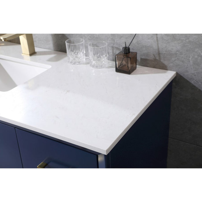 Elegant Lighting Hayes 54"L Single Vanity Sink, Blue