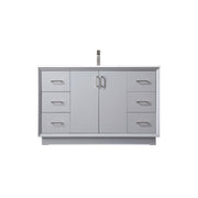 Elegant Lighting Hayes 54"L Single Vanity Sink, Grey - VF19654GR