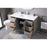 Elegant Lighting Hayes 54"L Single Vanity Sink, Grey