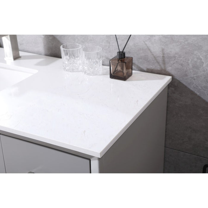 Elegant Lighting Hayes 54"L Single Vanity Sink, Grey
