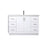 Elegant Lighting Hayes 54"L Single Vanity Sink, White - VF19654WH