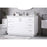 Elegant Lighting Hayes 54"L Single Vanity Sink, White
