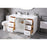 Elegant Lighting Hayes 54"L Single Vanity Sink, White