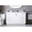 Elegant Lighting Hayes 54"L Single Vanity Sink, White