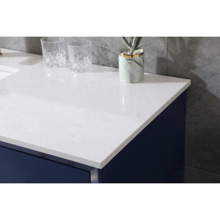 Elegant Lighting Hayes 60"L Single Vanity Sink, Blue