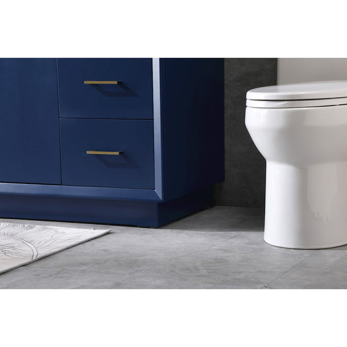Elegant Lighting Hayes 60"L Single Vanity Sink, Blue