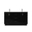 Elegant Lighting Hayes 60"L Double Vanity Sink, Black - VF19660DBK