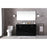 Elegant Lighting Hayes 60"L Double Vanity Sink, Black