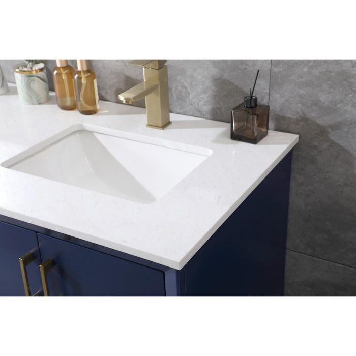 Elegant Lighting Hayes 60"L Double Vanity Sink, Blue