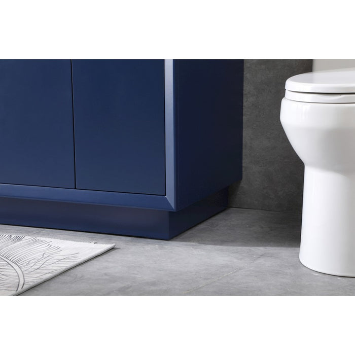 Elegant Lighting Hayes 60"L Double Vanity Sink, Blue