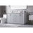 Elegant Lighting Hayes 60"L Double Vanity Sink, Grey