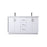 Elegant Lighting Hayes 60"L Double Vanity Sink, White - VF19660DWH