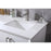Elegant Lighting Hayes 60"L Double Vanity Sink, White