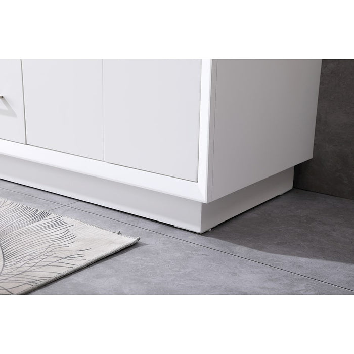 Elegant Lighting Hayes 60"L Double Vanity Sink, White