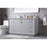 Elegant Lighting Hayes 60"L Single Vanity Sink, Grey