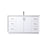 Elegant Lighting Hayes 60"L Single Vanity Sink, White - VF19660WH