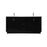 Elegant Lighting Hayes 72"L Double Vanity Sink, Black - VF19672DBK
