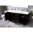 Elegant Lighting Hayes 72"L Double Vanity Sink, Black