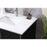 Elegant Lighting Hayes 72"L Double Vanity Sink, Black