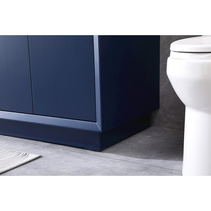 Elegant Lighting Hayes 72"L Double Vanity Sink, Blue