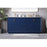 Elegant Lighting Hayes 72"L Double Vanity Sink, Blue