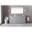 Elegant Lighting Hayes 72"L Double Vanity Sink, Grey