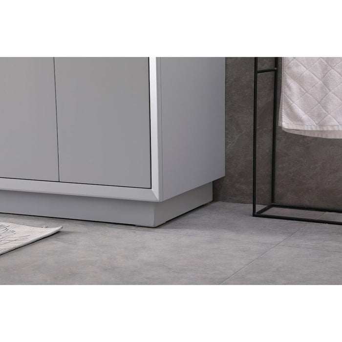Elegant Lighting Hayes 72"L Double Vanity Sink, Grey