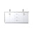 Elegant Lighting Hayes 72"L Double Vanity Sink, White - VF19672DWH
