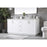 Elegant Lighting Hayes 72"L Double Vanity Sink, White