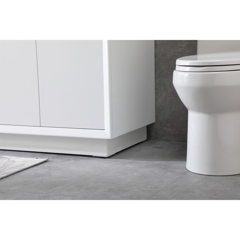 Elegant Lighting Hayes 72"L Double Vanity Sink, White
