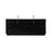 Elegant Lighting Hayes 84"L Double Vanity Sink, Black - VF19684DBK