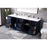 Elegant Lighting Hayes 84"L Double Vanity Sink, Blue