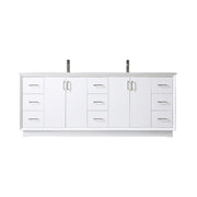 Elegant Lighting Hayes 84"L Double Vanity Sink, White - VF19684DWH