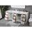 Elegant Lighting Hayes 84"L Double Vanity Sink, White