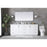 Elegant Lighting Hayes 84"L Double Vanity Sink, White