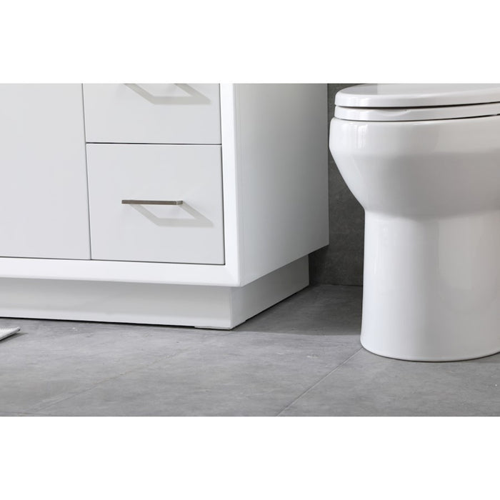 Elegant Lighting Hayes 84"L Double Vanity Sink, White
