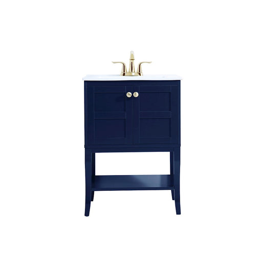 Elegant Kitchen/Bath Mason 24" Bathroom Vanity, Blue - VF2100BL