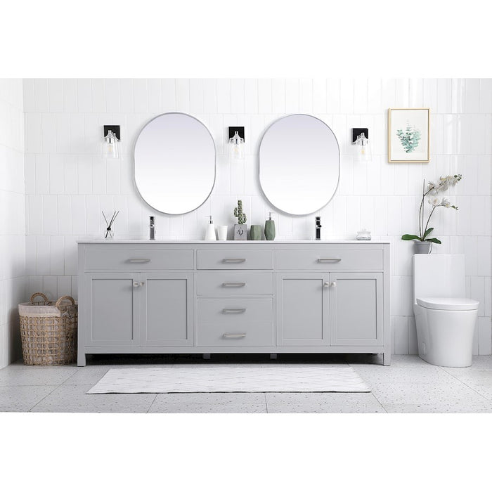 Elegant Kitchen/Bath Mason 24" Bathroom Vanity, Blue