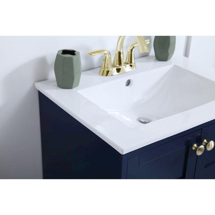 Elegant Kitchen/Bath Mason 24" Bathroom Vanity, Blue