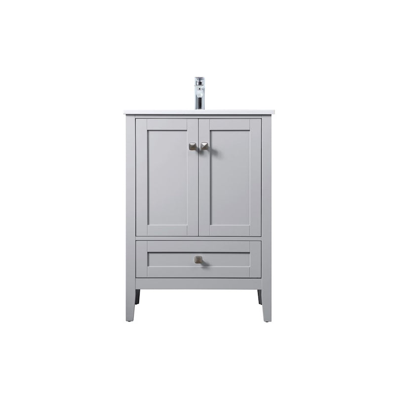 Elegant Lighting Hamilton 24"L Single Vanity Sink, Grey - VF21124GR
