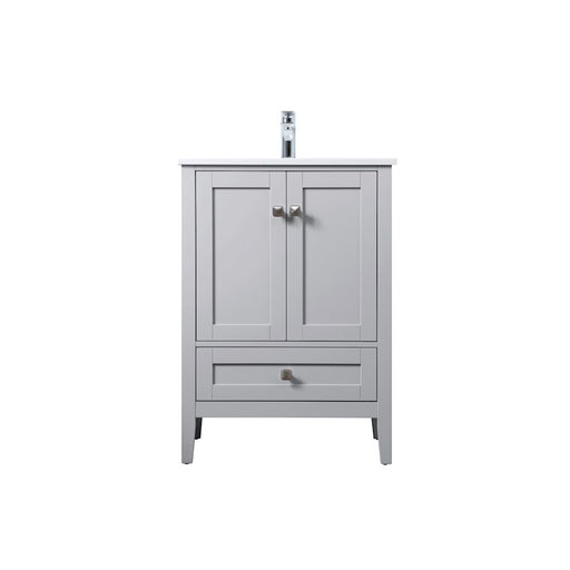 Elegant Lighting Hamilton 24"L Single Vanity Sink, Grey - VF21124GR