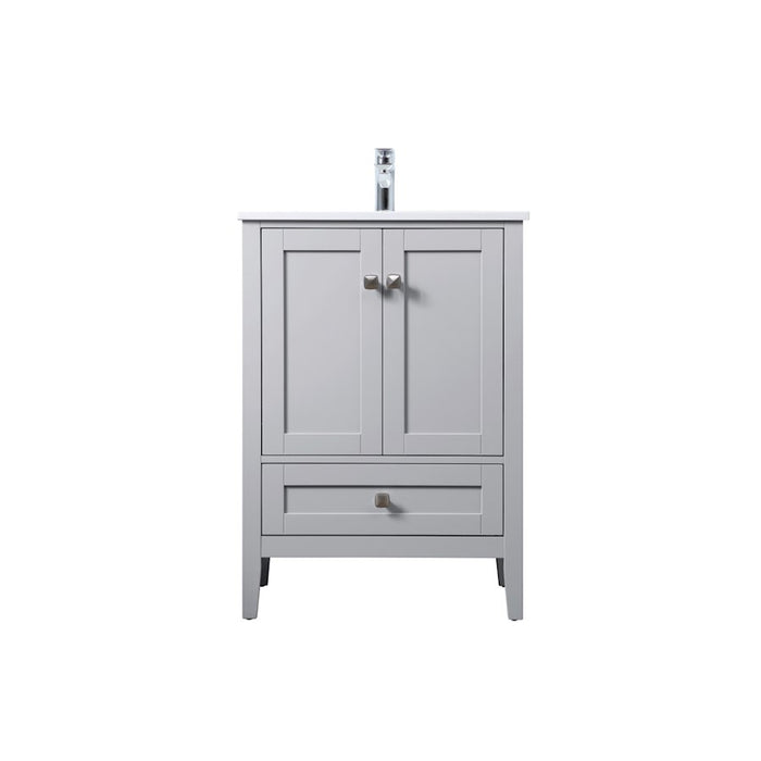 Elegant Lighting Hamilton 24"L Single Vanity Sink, Grey - VF21124GR