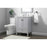 Elegant Lighting Hamilton 24"L Single Vanity Sink, Grey