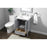Elegant Lighting Hamilton 24"L Single Vanity Sink, Grey