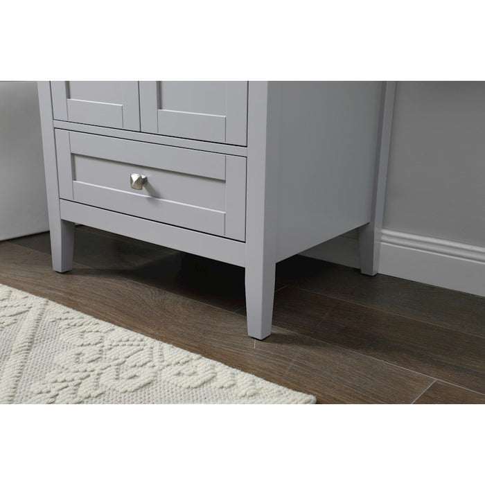 Elegant Lighting Hamilton 24"L Single Vanity Sink, Grey