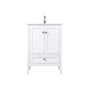 Elegant Lighting Hamilton 24"L Single Vanity Sink, White - VF21124WH