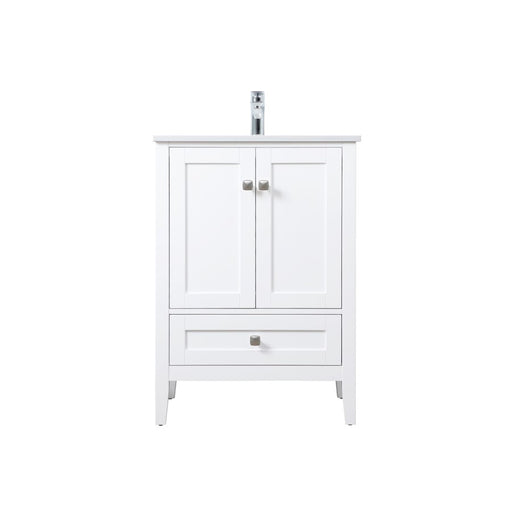 Elegant Lighting Hamilton 24"L Single Vanity Sink, White - VF21124WH