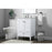 Elegant Lighting Hamilton 24"L Single Vanity Sink, White
